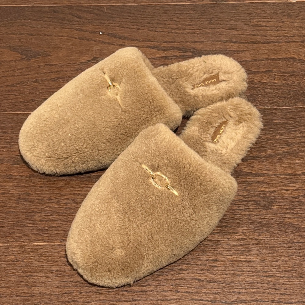 Annie Bing Shearling Mules Size 41/11